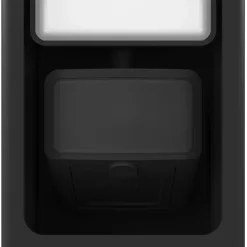 Potelet solaire LED intégré à détection Davern 800lm IP65 noir Goodhome