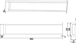 Potelet 1x LED SMD 11W, 1200lm, 3000K, Imitation bois - Trio - Salmon