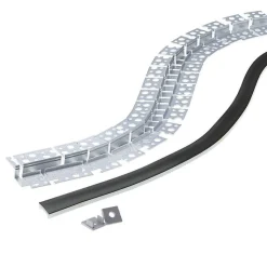 Profilé Aluminium Flexible 2M Cache Opaque Noir - SILAMP