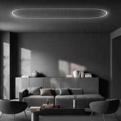 Profilé Aluminium Flexible 2M Cache Opaque Noir - SILAMP