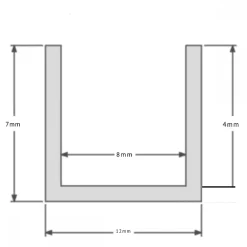 Profilé Aluminium 2m pour Ruban LED Couvercle Blanc Opaque - SILAMP