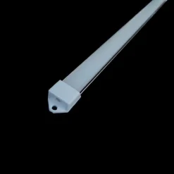 Profilé Aluminium 2m pour Ruban LED Couvercle Blanc Opaque (pack de 5) - SILAMP