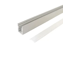 Profilé Aluminium 1m pour Ruban LED avec Cache Blanc Opaque - SILAMP