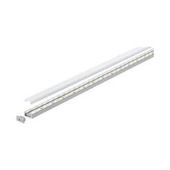 Profilé de strip LED Base IP20 aluminium anodisé, satiné Paulmann L.100 x H.9 x P.17cm