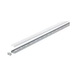 Profilé de strip LED Base IP20 aluminium anodisé, satiné Paulmann L.100 x H.9 x P.17cm