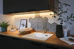 Profilé de strip LED Base IP20 noir et blanc Paulmann L.100 x H.9 x P.17cm