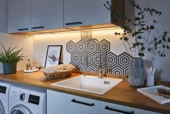 Profilé de strip LED Base IP20 aluminium anodisé, satiné Paulmann L.200 x H.9 x P.17cm