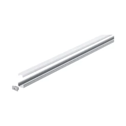 Profilé de strip LED Base IP20 aluminium anodisé, satiné Paulmann L.200 x H.9 x P.17cm