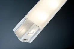 Profilé de strip LED Delta Paulmann IP20 Alu, Satiné L.1 m x P.2 cm x H.2 cm