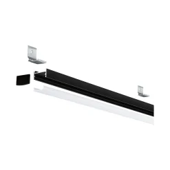 Profilé de strip LED Square IP20 noir et blanc Paulmann L.100 x H.15 x P.23cm