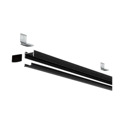 Profilé de strip LED Square IP20 noir Paulmann L.200 x H.15 x P.23cm