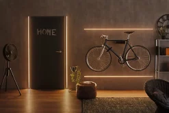 Profilé de strip LED Square IP20 noir Paulmann L.200 x H.15 x P.23cm