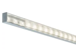 Profilé de strip LED Square IP20 aluminium, satiné Paulmann L.100 x H.15 x P.23cm