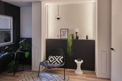 Profilé de strip LED Square IP20 noir et blanc Paulmann L.200 x H.15 x P.23cm