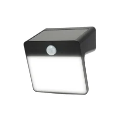 Projecteur à détection solaire Summerside LED intégrée 150lm 2.6W IP44 GoodHome noir
