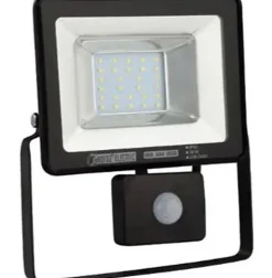 Projecteur à LED extra plat avec détecteur 20W IP65 6400K Dim. 208x182x62mm