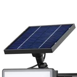 Projecteur à piquer solaire LED extérieur noir 6 W 500 lm détecteur intégré IP65, GoodHome Davern