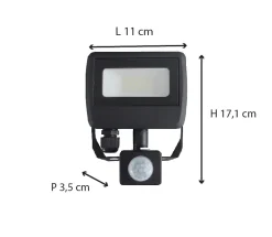 Projecteur avec détecteur de mouvement étanche IP65 A++ - Dio