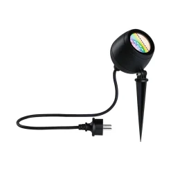 Projecteur de jardin LED Smart Home Zigbee 3.0 Kikolo IP65 90mm RGBW+ 6,2W 440lm 230V Anthracite Matière plastique Aluminium