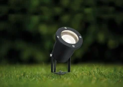Projecteur de jardin LED IP65 rond 92mm 3000K 3,5W 230lm 230V 38 Noir Aluminium