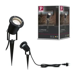 Projecteur de jardin LED IP65 rond 92mm 3000K 3,5W 230lm 230V 38 Noir Aluminium