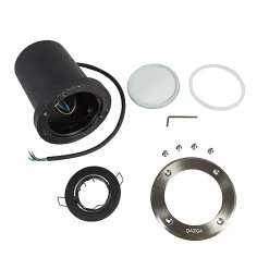 Projecteur de jardin moderne en acier orientable IP65 - Delux