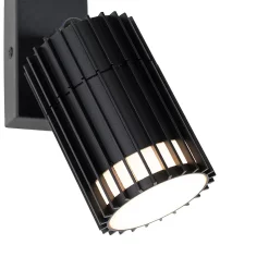 Projecteur de plafond extérieur design noir IP44 - Boris