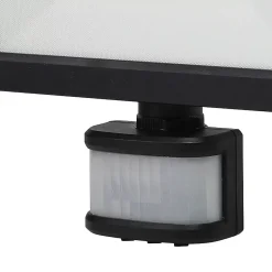 Projecteur LED à détection Lucan 3000lm 30W IP65 GoodHome noir
