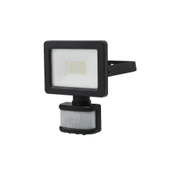 Projecteur LED à détection Lucan 1000lm 10W IP65 GoodHome noir