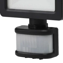Projecteur LED à détection Lucan 1000lm 10W IP65 GoodHome noir