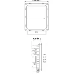Projecteur Led RGB radio fréquence - Deko Light - Flood RF II