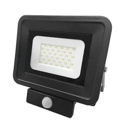 Projecteur Led avec détecteur infrarouge 30W noir - Optonica
