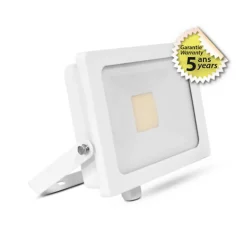 Projecteur LED Exterieur LED AC220/240V 50W 4000lm 120 étanche IP65 IK07 229mm - Blanc Chaud 3000K