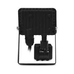 Projecteur LED Extérieur - 10W - Détecteur Réglable - 4000K - Noir - IP65