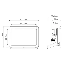 Projecteur LED extérieur blanc IP65 3600lm 30W GoodHome, Lucan