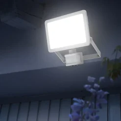 Projecteur LED extérieur détecteur de mouvement blanc IP65 3600lm 30W GoodHome, Lucan