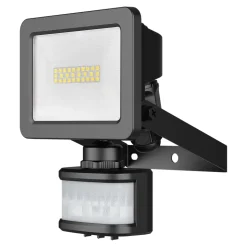 Projecteur LED extérieur détecteur de mouvement noir IP65 1150lm 10W GoodHome, Lucan