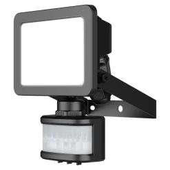 Projecteur LED extérieur détecteur de mouvement noir IP65 1150lm 10W GoodHome, Lucan