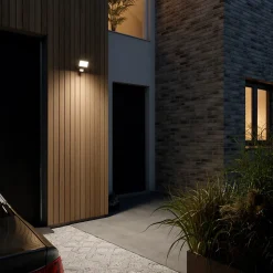 Projecteur LED extérieur détecteur de mouvement noir IP65 2300lm 20W GoodHome, Lucan