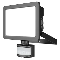 Projecteur LED extérieur détecteur de mouvement noir IP65 3600lm 30W GoodHome, Lucan