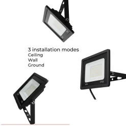 Projecteur LED Extérieur IP65 Imperméable 30W 2850Lm 3000K Lumière Chaude pour Maison Garage Jardin Terrasse Champ