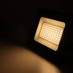 Projecteur LED Extérieur IP65 Imperméable 50W 4750Lm 3000K Lumière Chaude pour Maison Garage Jardin Terrasse Champ