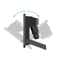 Projecteur LED extérieur noir IP65 3600lm 30W GoodHome, Lucan