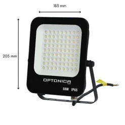 Projecteur LED Extérieur SMD 50W IP65 Noir (Pack de 10) - Blanc Froid 6000K - 8000K - SILAMP
