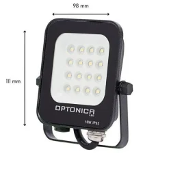 Projecteur LED Extérieur SMD 10W IP65 Noir (Pack de 10) - Blanc Neutre 4000K - 5500K - SILAMP