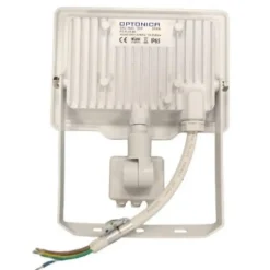 Projecteur LED Extérieur 20W IP65 BLANC avec Détecteur de Mouvement Crépusculaire - Blanc Chaud 2300K - 3500K - SILAMP