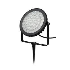 Projecteur LED Extérieur 15W RGB + Blanc IP66 Noir Télécommande