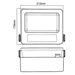 Projecteur LED Extérieur 30W IP65 NOIR - Blanc Neutre 4000K - 5500K - SILAMP