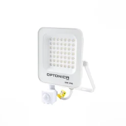 Projecteur LED Extérieur 30W IP65 BLANC avec Détecteur de Mouvement Crépusculaire - Blanc Neutre 4000K - 5500K - SILAMP