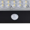 Projecteur LED intégrée noir à énergie solaire 750lm blanc froid 6,3W 5000K